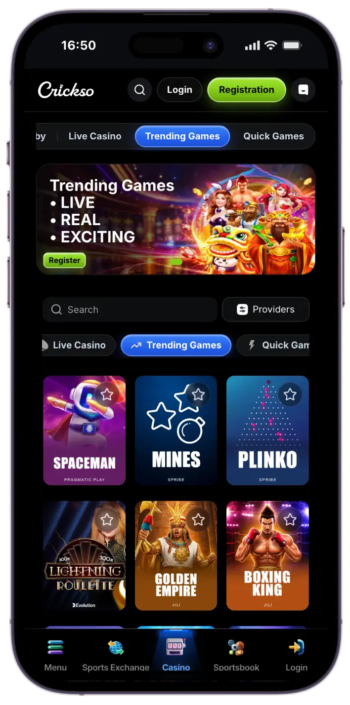Crickso Trending Games